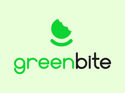 Greenbite Logo bite branding design food graphic design green healthy illustration logo minimal organic smile vector vegetarian