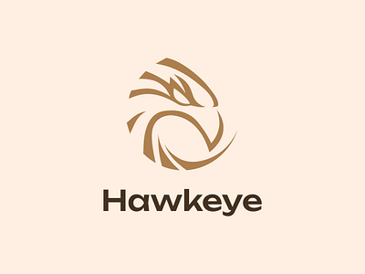 Hawkeye Logo angry animal bird branding design eagle graphic design hawk illustration logo minimal