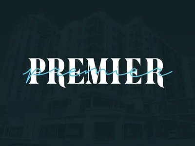 Premier Apartments beach branding coastal design identity illustration illustrator logo luxury premier virginia waves