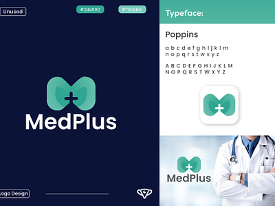 MedPlus - Logo Design app icon brand identity branding creative logo design doctor logo graphic design grid logo hospital logo logo logo design logo mark logo room m logo m plus logo medical medical logo plus logo professional logo symbol