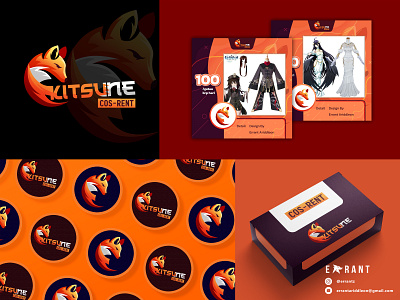 Kitsune - Costume Rent | Visual Design branding design graphic design graphiceffect indonesia logo logodesign