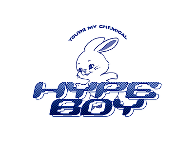 hype boy bunny design graphic design hype boy kpop minimal newjeans typography