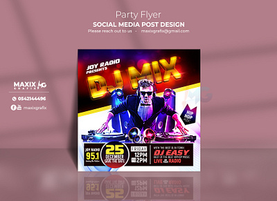 Party Poster, DJ Flyer, Poster, Flyer, Social media post