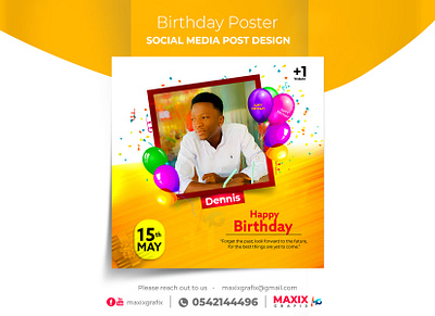 Birthday Poster, Business Flyer, Business Ads, Poster, Flyer birthday birthday flyer birthday party birthday poster design flyer flyer design graphic design