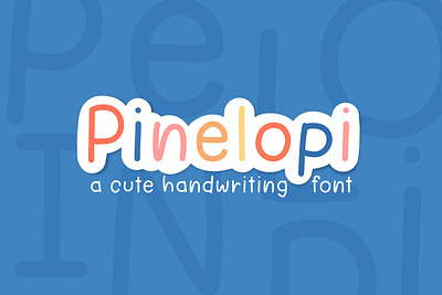 Pinelopi handwritten font cute font handwritten font