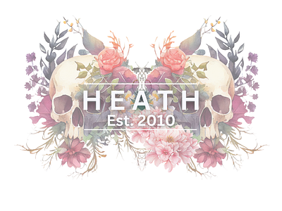 H E A T H branding design graphic design illustration logo