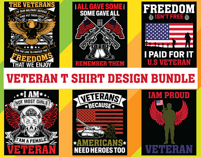 Veteran T shirt Design Bundle design flag national flag soilder t shirt t shirt design typography us army vector veteran veteran t shirt