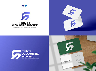 TRINTY ACCOUNTING PRACTICE LOGO brand icon gradient logo logofolio trinty logo