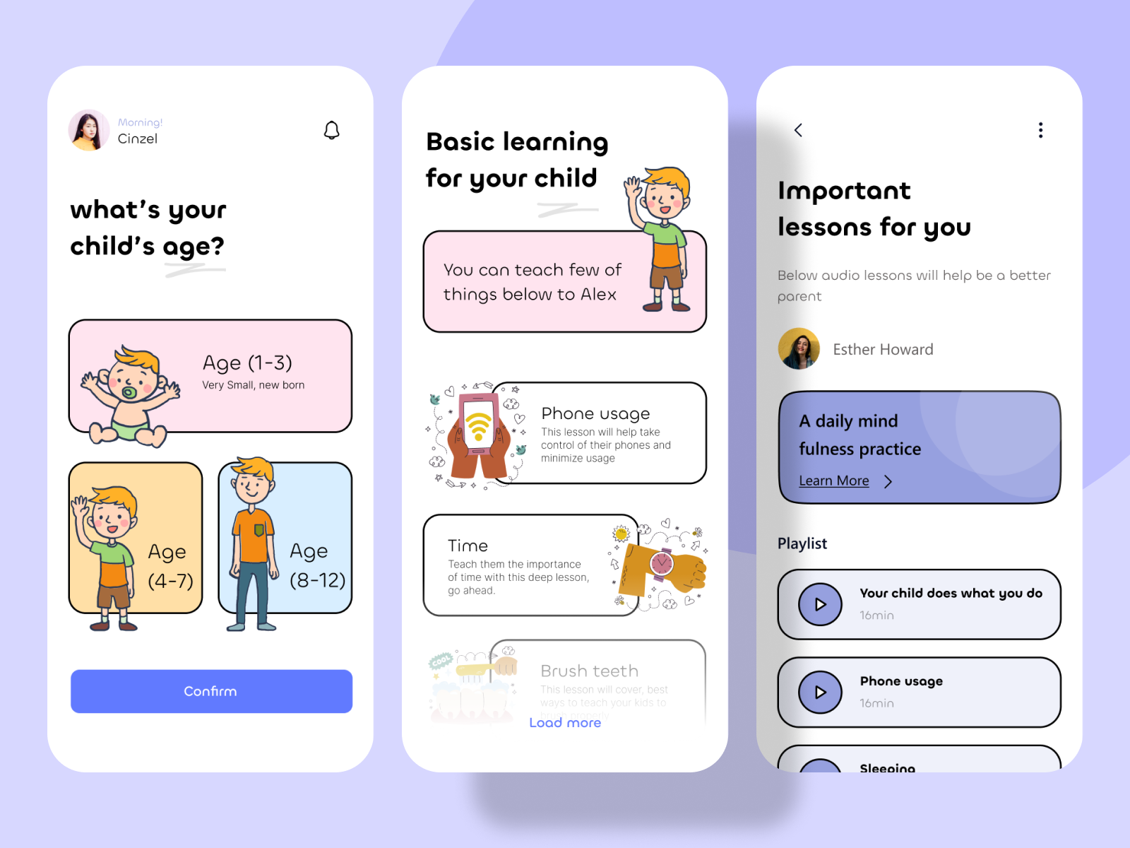 parenting-app-design-by-lazy-kar-for-lazyinterface-ui-ux-team-on-dribbble