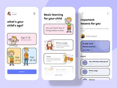 Parenting app design app design app design ui kit app ui kit baby app child app childhood diary app family family app kids kids app mobile app parenthood parenting parenting app parents parents app ui design ui kit