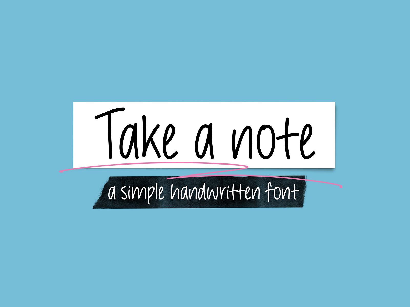 Take a Note handwritten font by Piper S.silverbee on Dribbble