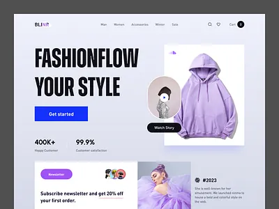 E-Commerce Website bold clean clothes commerce fashion modern online shop product shop sotre store style summer ui wear web website winter