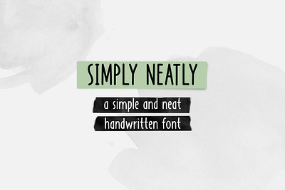 Simply Neatly handwritten font handwritten font