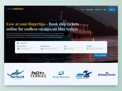 Layar Jaladara Project design ferry figma travel ui ux