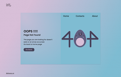 Day008: 404 Page 404 blue dailychallenge dailyui design designer figma pagenotfound pink ui
