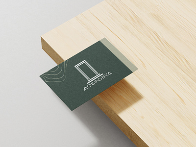 Business card "Dobrobud", візитка "Добробуд" for Doors Store adobe branding business card card design graphic design logo photoshop