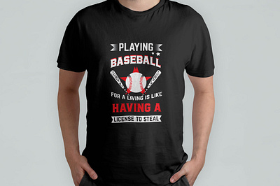 Baseball T-shirt design adobe illustrator baseball illustrator logodesign mockup playing baseball t shirt design
