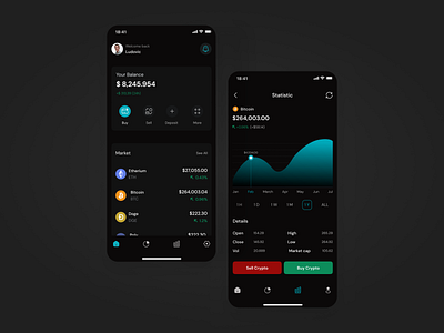 Crypto wallet app app ui ux