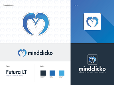 Mindclicko Digital Agency Logo Design agency creative logo digital agency mindclicko mindclicko logo design minimal logo