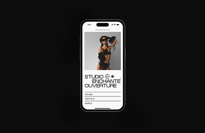 Studio Enchante Overture Concept UI 2023 2023 designs apple design brand branding design fashion graphic design interface ios iphone logo model photography photoshoot trending trendy ui ux visual design