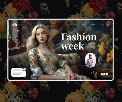 Fashion week design fashion graphic design land landig page landing minimalism ui