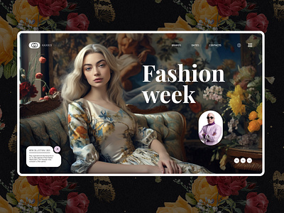 Fashion week design fashion graphic design land landig page landing minimalism ui