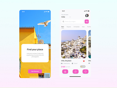 Hotel Booking app #firstproject appui hotel app hotel booking app ui design uiux design