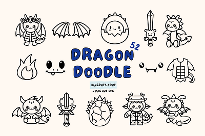 Dragon Doodle Font