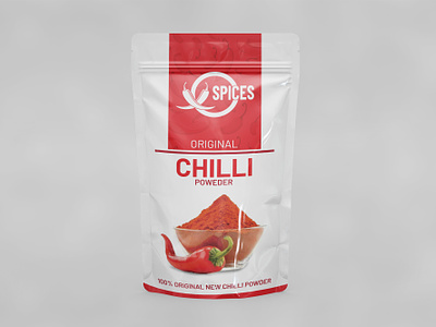 PRODUCT PACKAGING 3d branding chilli powder creative package design dieline graphic design label design layout marketing mockup packaging pouch design print design product product packaging product sale