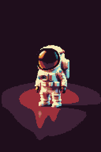 Astropixy- The cute pixel astronaut 3d design graphic design illustration vector
