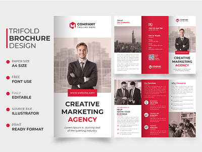 Eye-catching Tri Fold Brochure Design For Marketing Agency brand identity brochure brochure design brochure design canva brochure design freepic brochure design ideas brochure design vector canva brochure template corporate tri fold folded design free brochure design layout design print ready tri fold tri fold tri fold brochure tri fold brochure design tri fold brochure template canva tri fold brochure template free