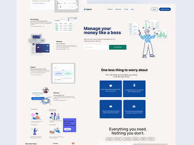 Manage Your Money Website Landing Page