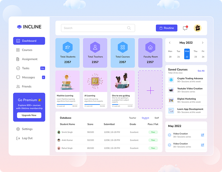 Admin Dashboard by Saurabh Singhhttps://dribbble.com/account/profile ...