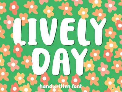 Lively Day handwritten font cute font handwritten font
