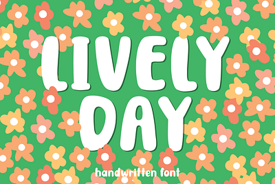 Lively Day handwritten font cute font handwritten font