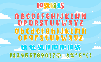 Lastkids font child font childish design display font dribbble fun funny font illustration joyful kids lettering