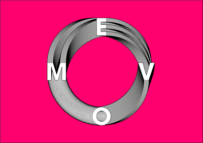 MOVE IN CIRCLE graphic design illustration typography vector