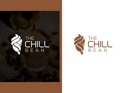 The Chill Bean Logo Design (Unused Concept) bean logo branding coffee logo design graphic design graphicsdesign icecream logo icecreem coffee logo logo logo coffee logo design logodesign vector