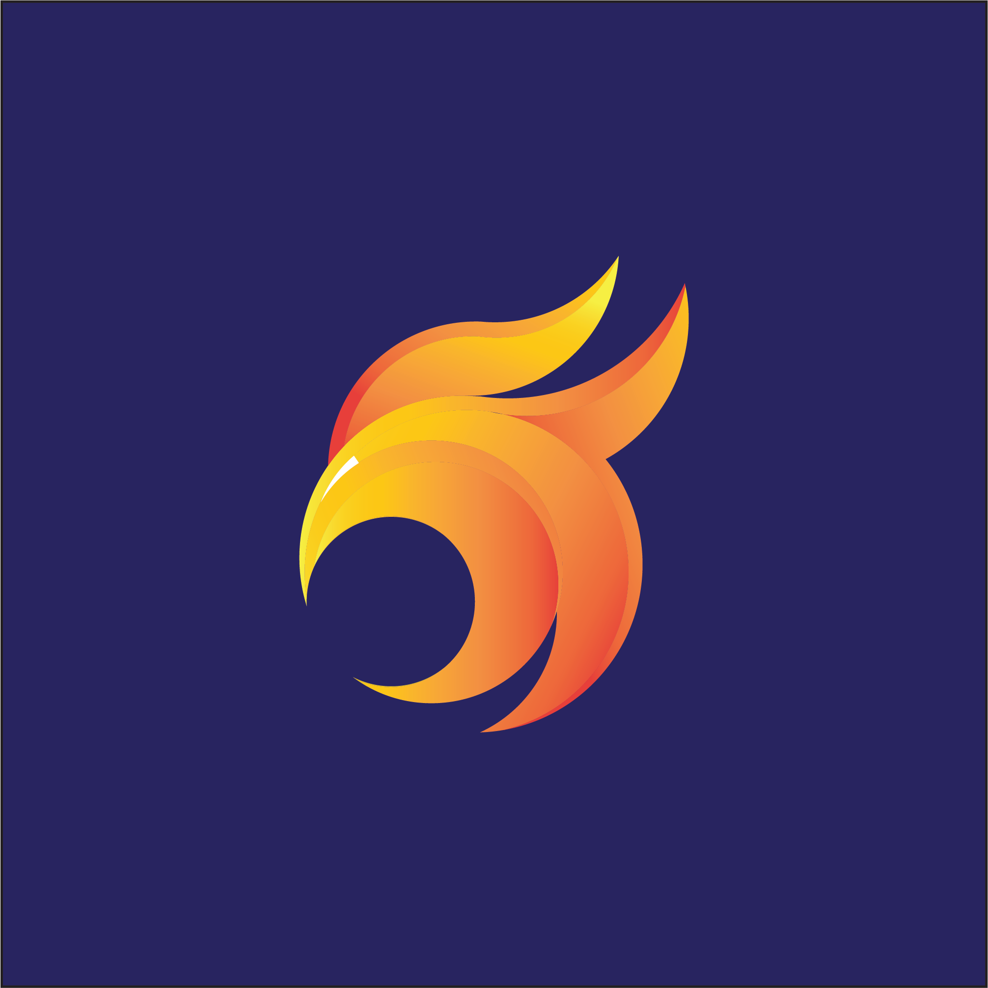 Phoenix Logo app branding burung company game logo membara phoenix semangat vector