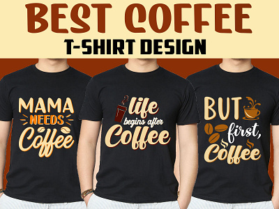 AWESOME COFFEE T-SHIRT DESIGN coffee coffee bean coffee love coffee lover coffee shirts coffee t shirt design drink graphic design habbit illustration logo shirt soft drink t shirt t shirt design