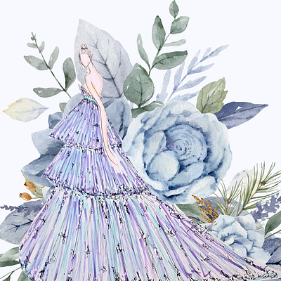 Lady Bleu design graphic design illustration