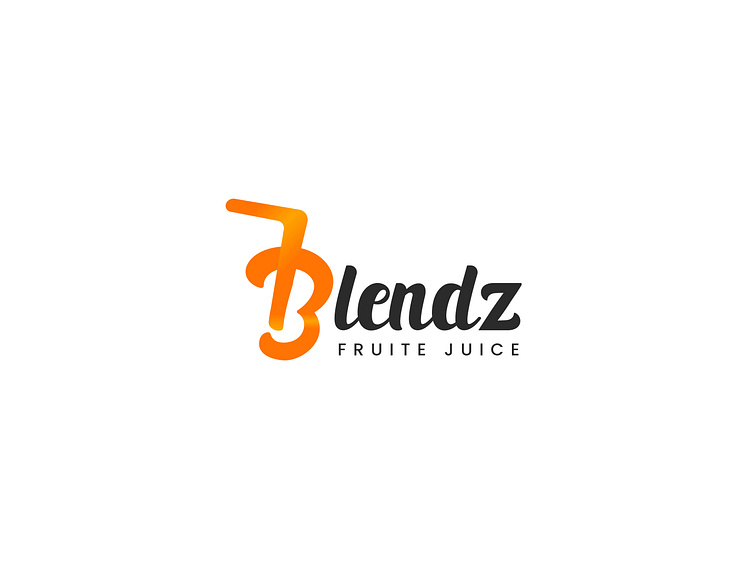 Blendz Logo Design Juice Logo by Sayed Afzal Ahammed on Dribbble