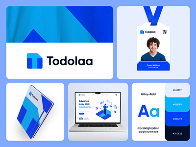 Todolaa - Visual Identity branding collab collaborative feedback guidelines identity list logo logos management note planner productivity project saas task team todo tracking visual