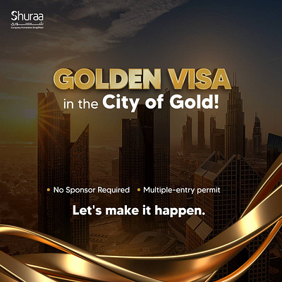 Golden Visa Creative creative design dubai graphic design graphics layout poster