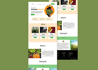 My Farm E-commerce Landing Page branding design farm ecoomerce landing page web web app
