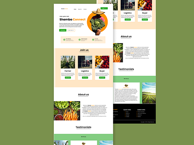 My Farm E-commerce Landing Page branding design farm ecoomerce landing page web web app