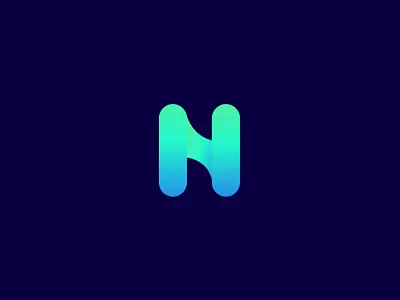 Modern minimal N logo design branding colourful design gradient logo graphic design icon identity logo logodesign logotype minimalist modern n n letter n logo n mark vector