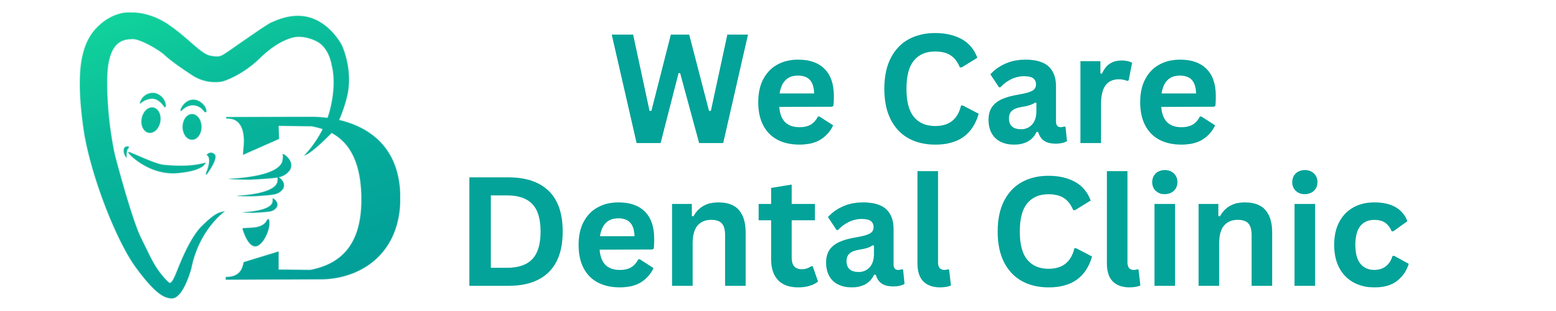 Logo for we care dental care app branding design graphic design illustration logo typography ui ux vector