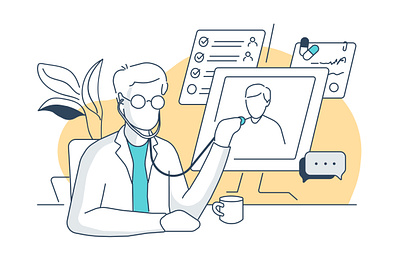 Telemedicine animation app branding design graphic design icon illustration telemedicine ui ux