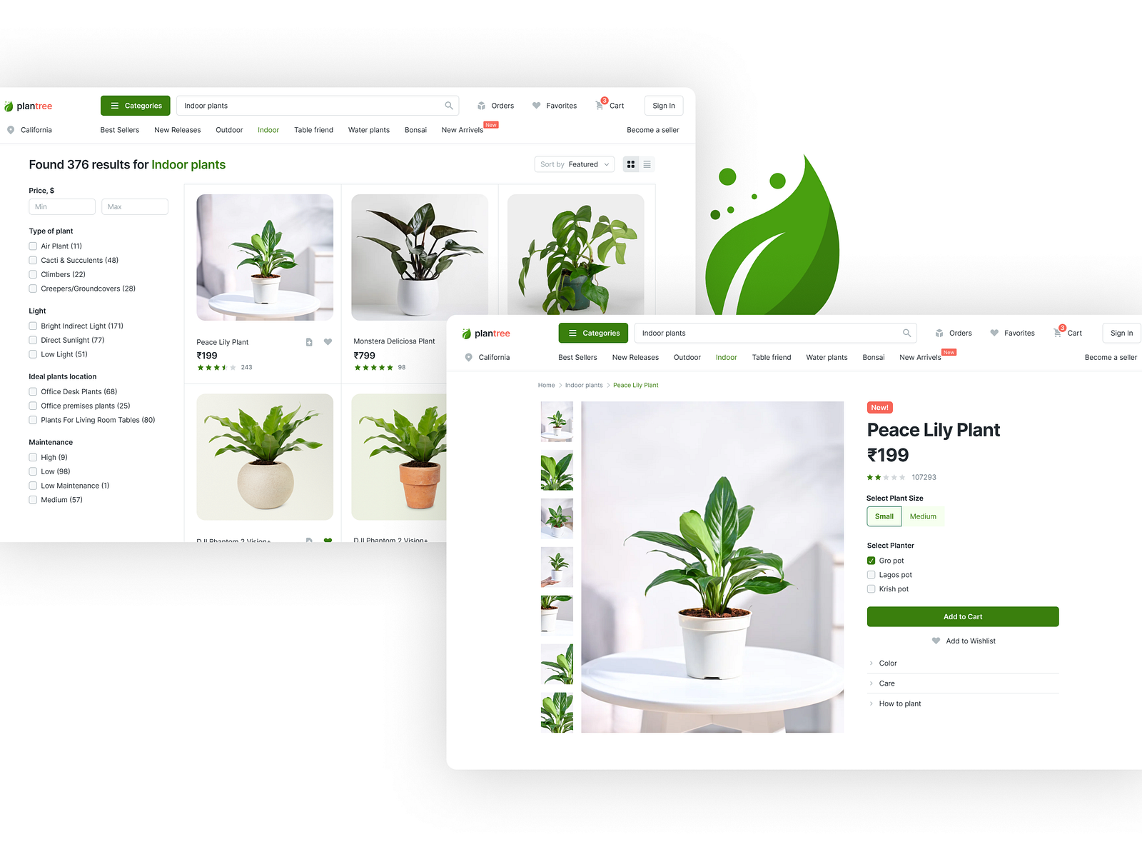 Buy live plants by Gopu prasad on Dribbble